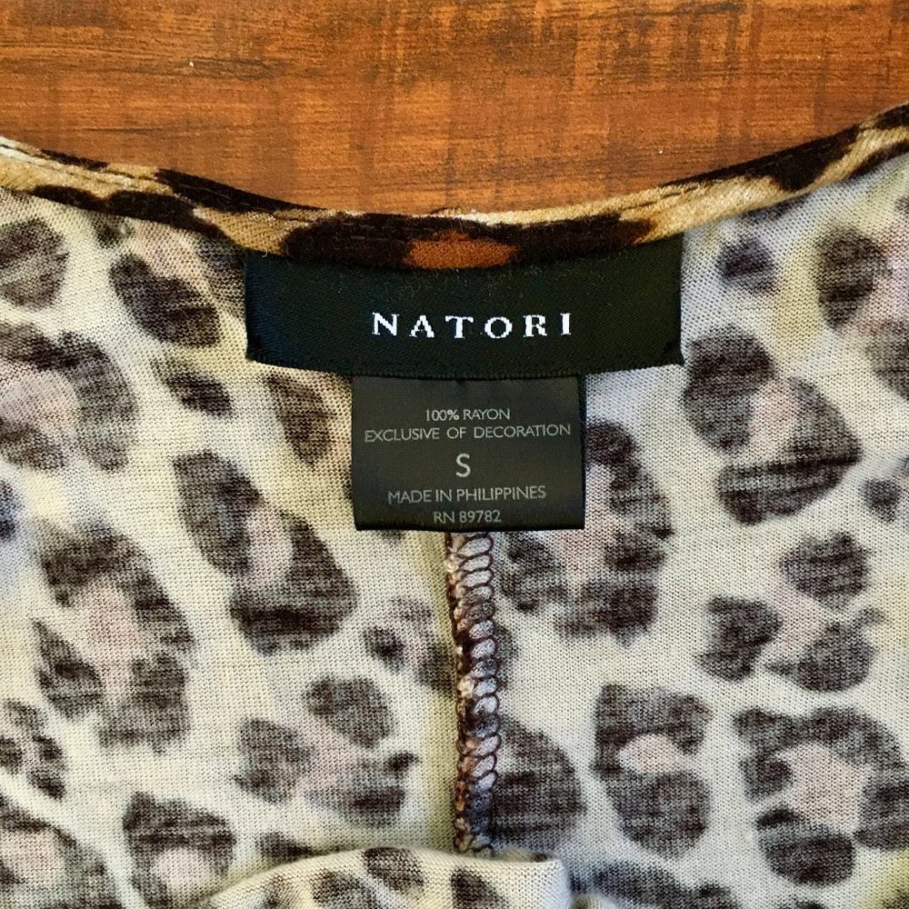 Natori Leopard Print Longer-Length Chemise Nightg… - image 7
